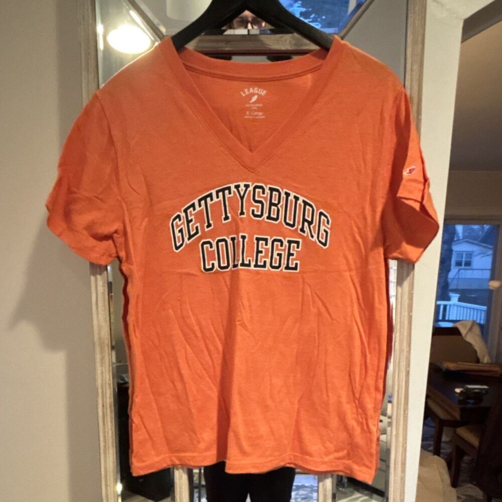 League Gettysburg College Women’s  X-Large Orange T-Shirt